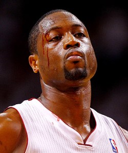 Dwyane Wade during the 5th round of a match