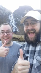 So we took a waterfall selfie!